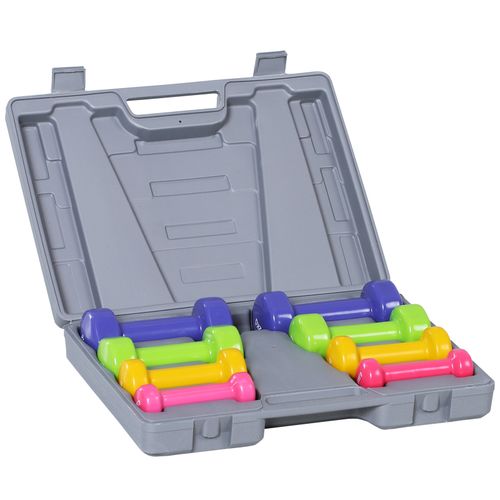 10kg Adjustable Dumbbell Set with Storage Case & Weights