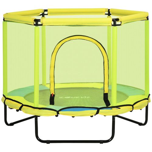 Kids' Trampoline - 4.6FT Springless & Safe with Enclosed Net