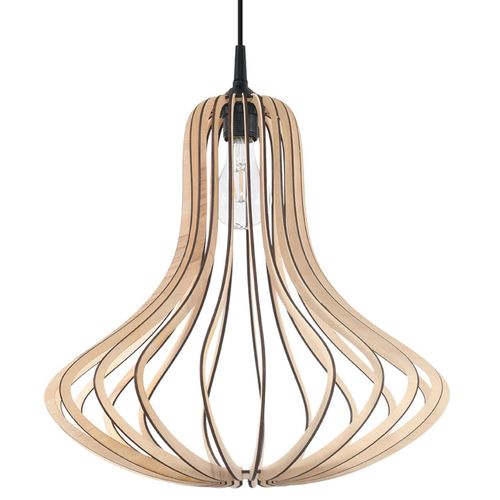 Natural Wood E27 Pendant Light