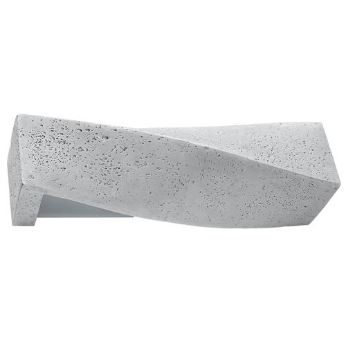 Grey Concrete E27 2-Light Wall Light