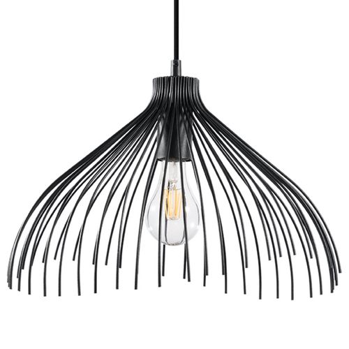 Industrial Black Steel E27 Pendant Light