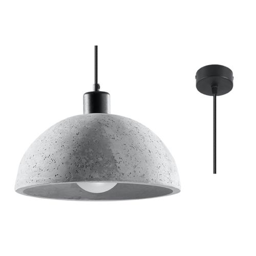 Pablito Industrial Grey Concrete Pendant Light E27