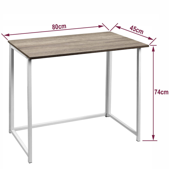 Industrial-Style Folding Desk - Compact & Space-Saving Design