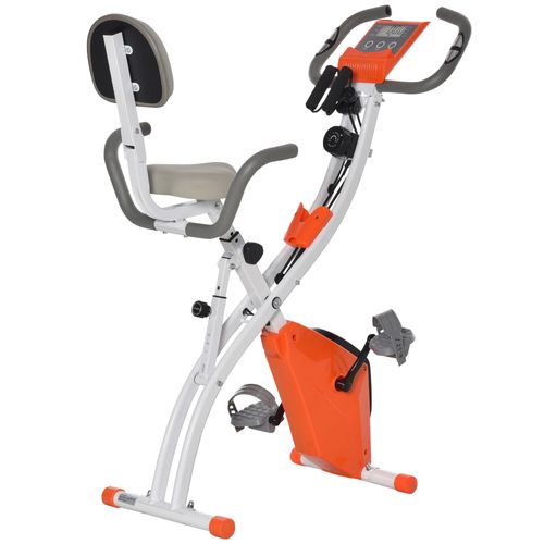 HOMCOM 2-in-1 Upright Exercise Bike - Home Gym Cardio Trainer