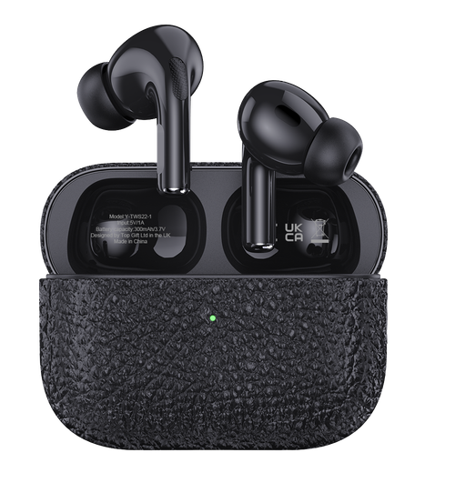 Black Wireless Earbuds with Noise Cancellation