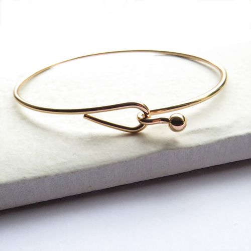 Gold Hoop Cuff Bangle