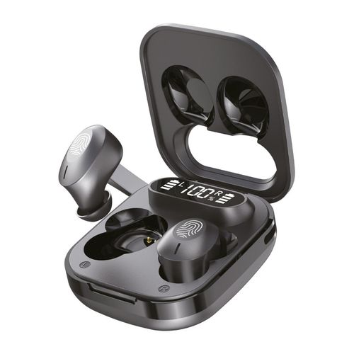 Black Wireless Stereo Earphones