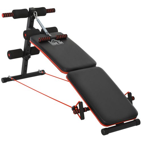 Compact Home Gym Sit-Up Bench - Durable & Adjustable Design