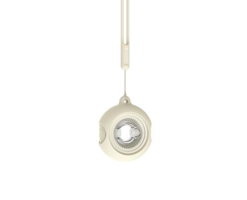 Beige Wireless Earbuds with Necklace