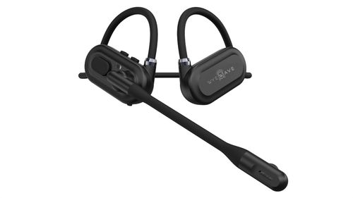 Black Sport Earphones with Built-In Microphone