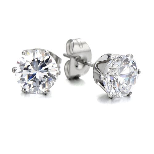 Hypoallergenic Cubic Zirconia Stud Earrings