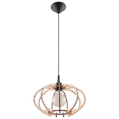 Natural Wooden E27 Pendant Light